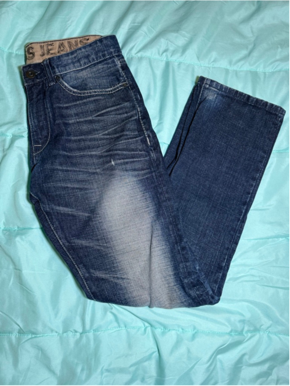 Men's Express Blue Slim Jeans 30x30